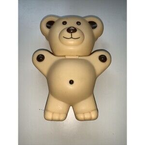 Vintage Teddy Grahams Plastic Snack Container For Kids Lunchbox 1999 Nabisco